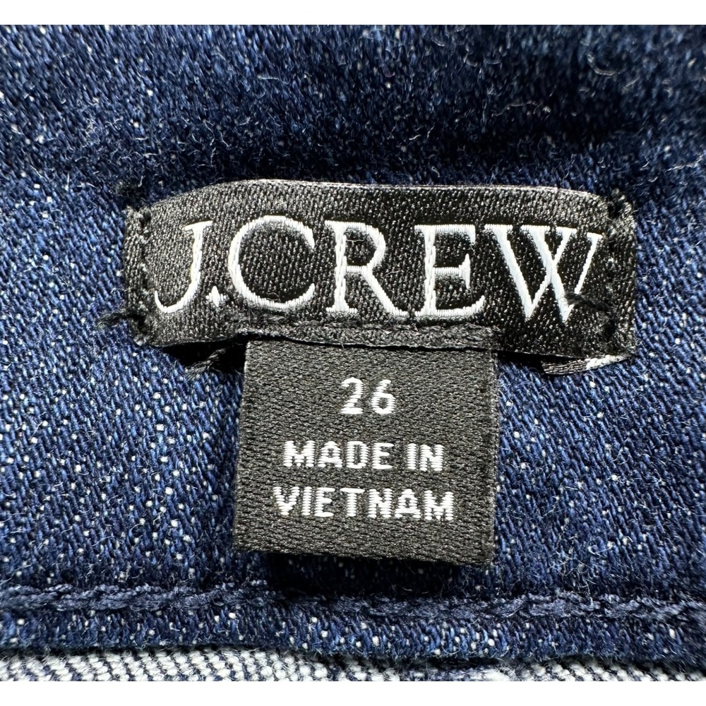 J.CREW RE-IMAGINED Women's 26 Pintuck Skinny Flare Back Zip Night Sky Wash Jeans - Picture 9 of 16
